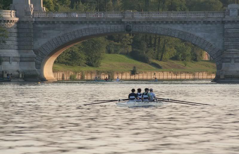 Rowing down the Po