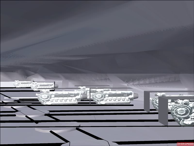 Engine room of Norman Bel Geddes's Airliner No 4.