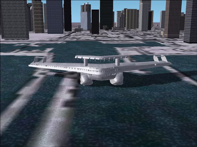 Norman Bel Geddes's Airliner No 4 departs from Chicago ...