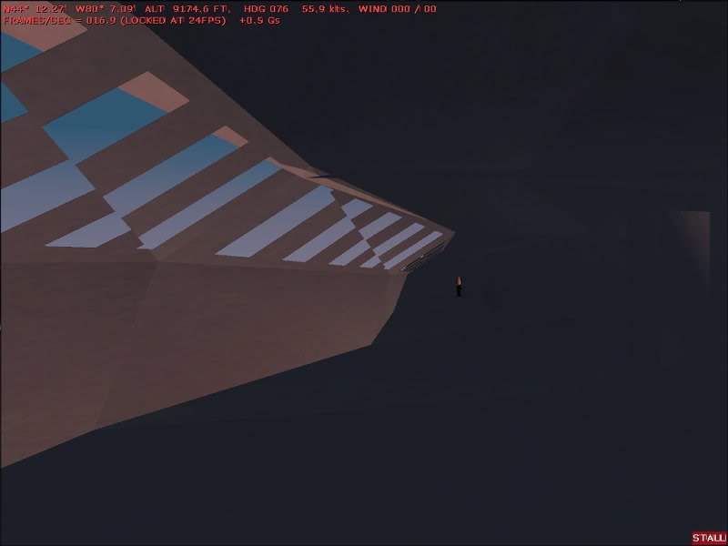 Standing on Deck 7 (wing level) inside Norman Bel Gedde...