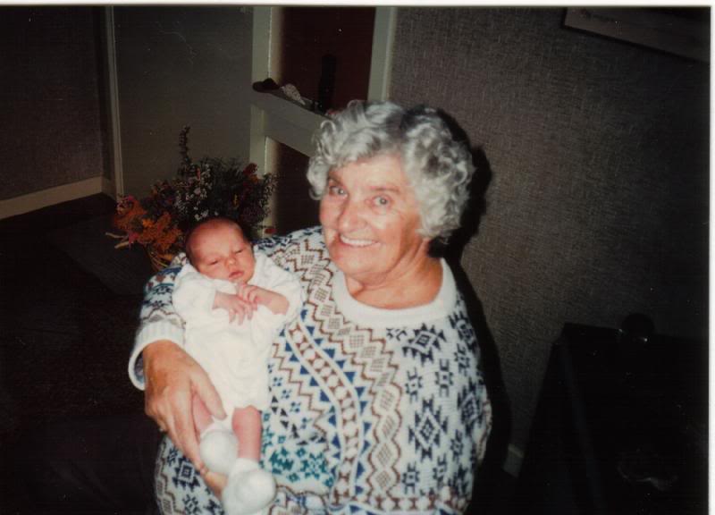 Daniel with Great Grandma Joan 1995