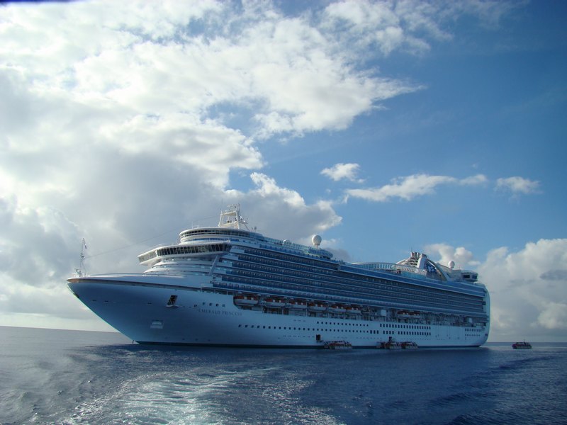 Emerald anchored off Princess Cays
