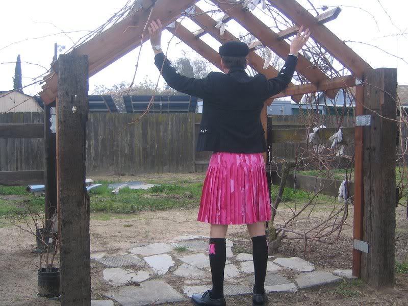 Pink Death in The Grapevine - pleats