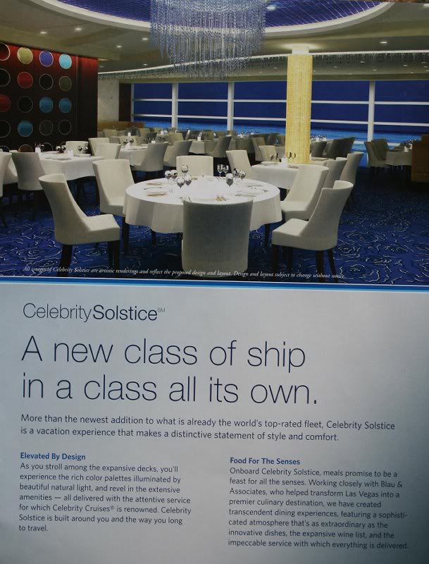 Photo de la brochure du magnifique restaurant Blu