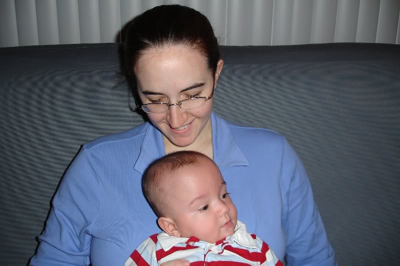 Mom and Iain (4 months old)