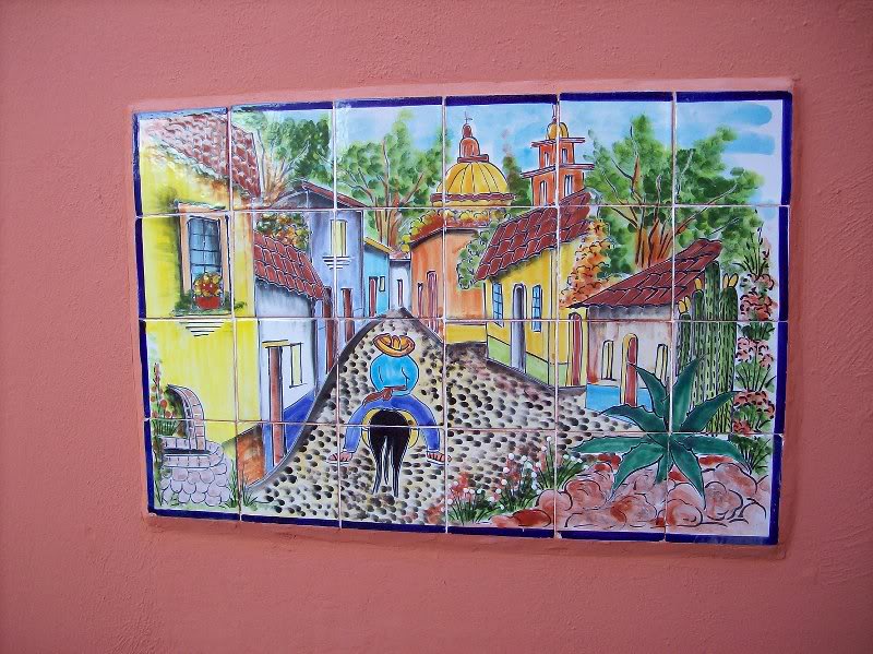 Tile Artwork on Patio