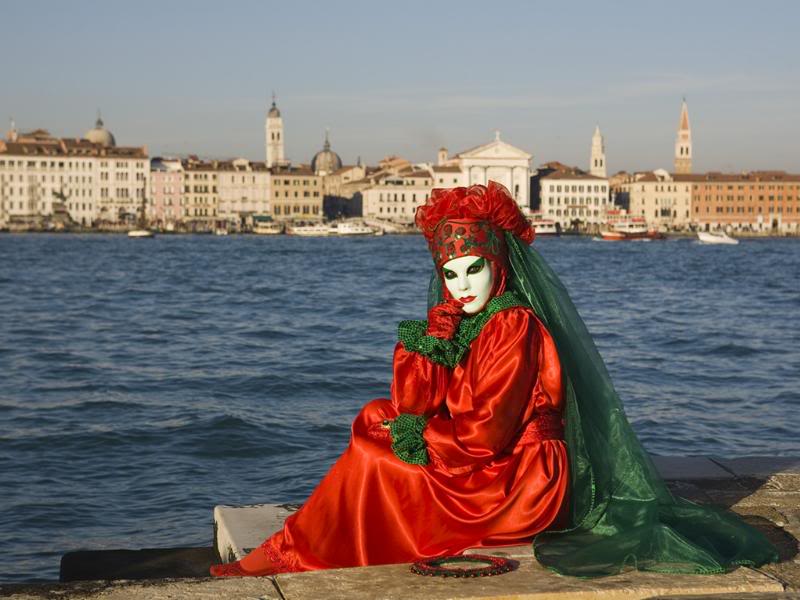 006.Mask Venice carnival girl deguisement