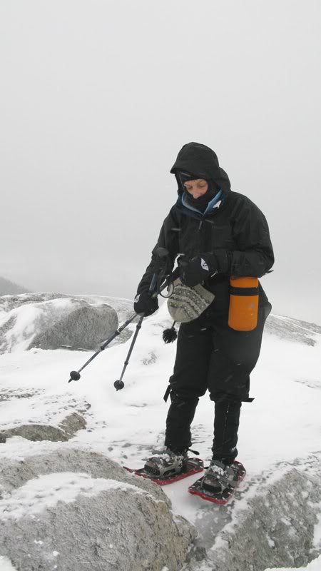 I think she is frozen:)