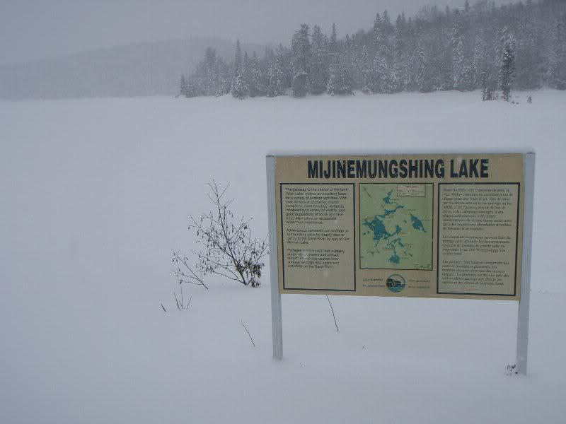 Mijin Lake sign