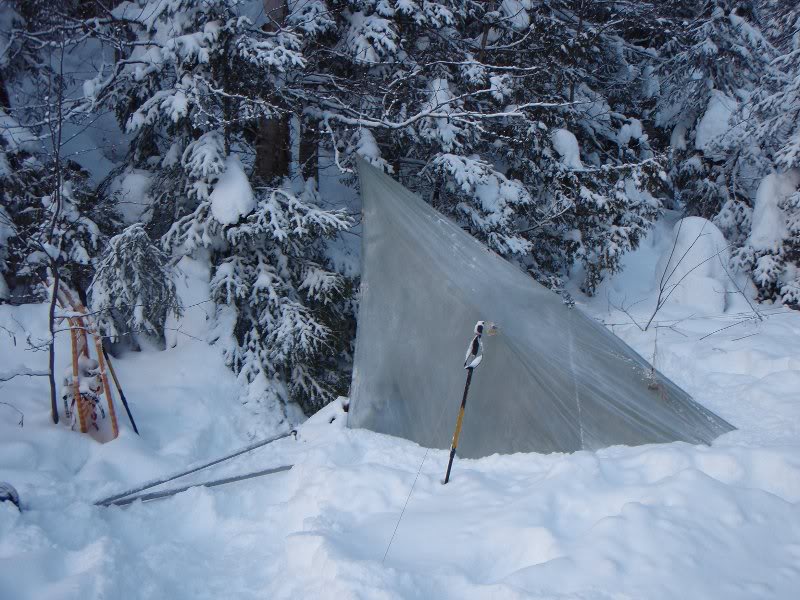 My shelter at Mijin Lake