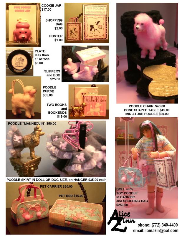 Pink Poodle Items catalog page