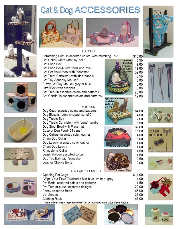 dog and cat accessories- RETAIL