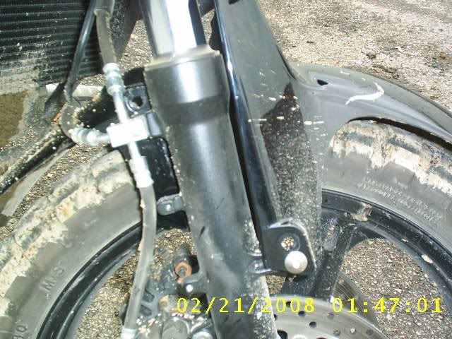 Close up, raised fender for mud.