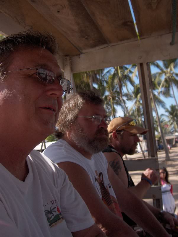 Bob, Dave, and Ron in truck barra de potosi