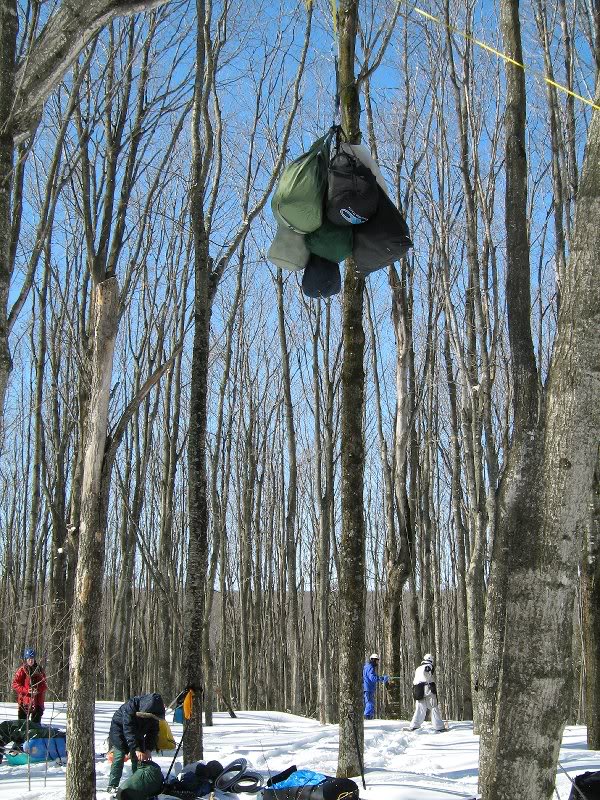 Had to keep the food away from coyotes and such while w...