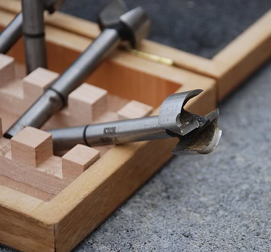 After drilling pilot hole - See explanation below...