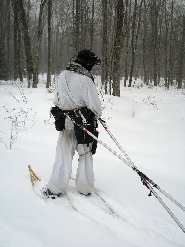 The leader stops and waits