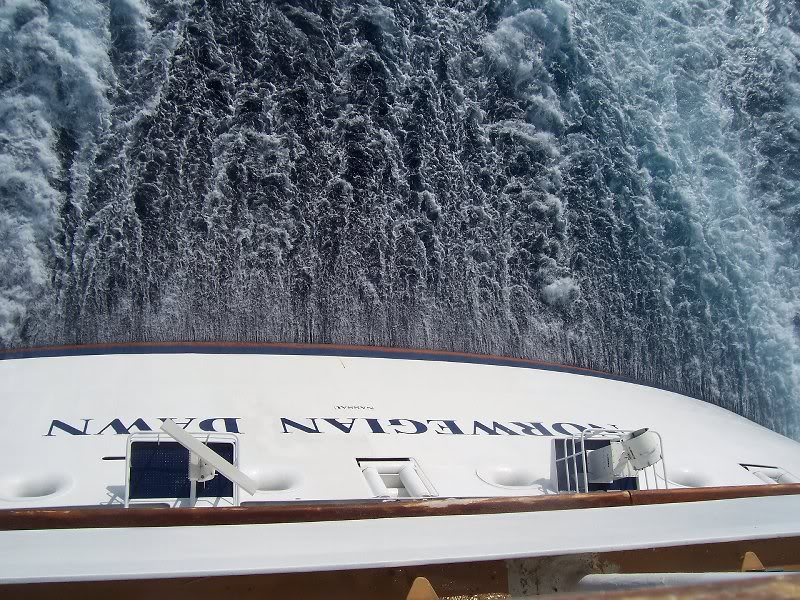 View from our Balcony NCL Dawn