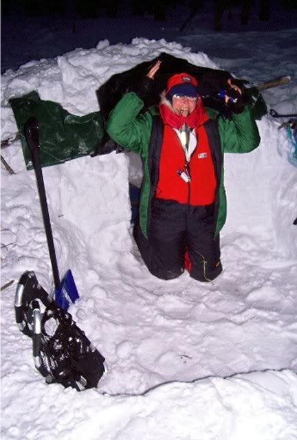 Mary Ann seems happy with the finished shelter