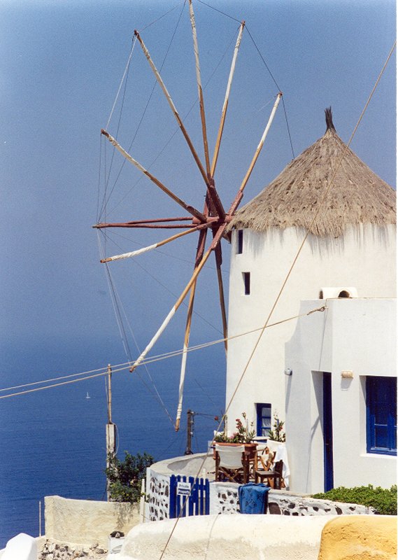Santorini windmill