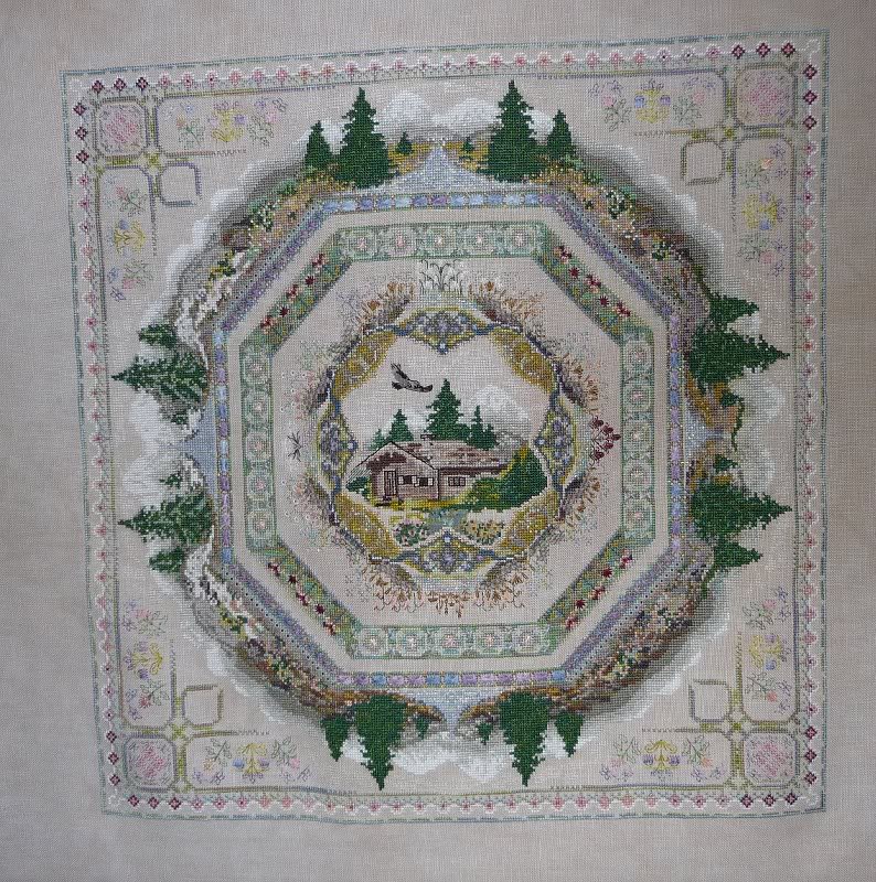 Alpine Garden - all stitching done