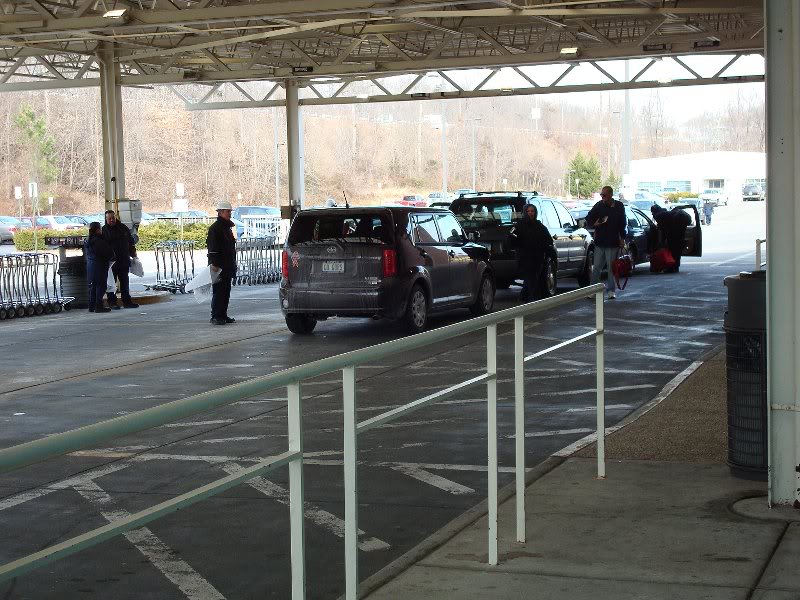 A driver moves your car to the loading area.