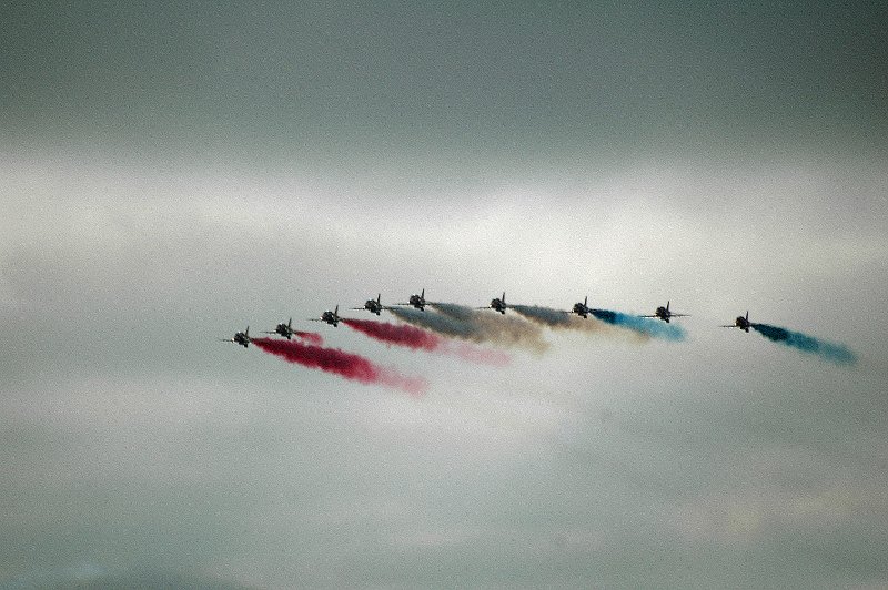 Red Arrows Line Abreast
