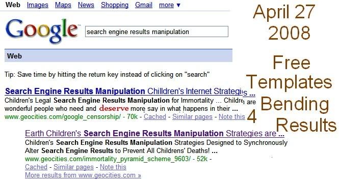 Evidence of Success-Search Engine Results Manipulation ...