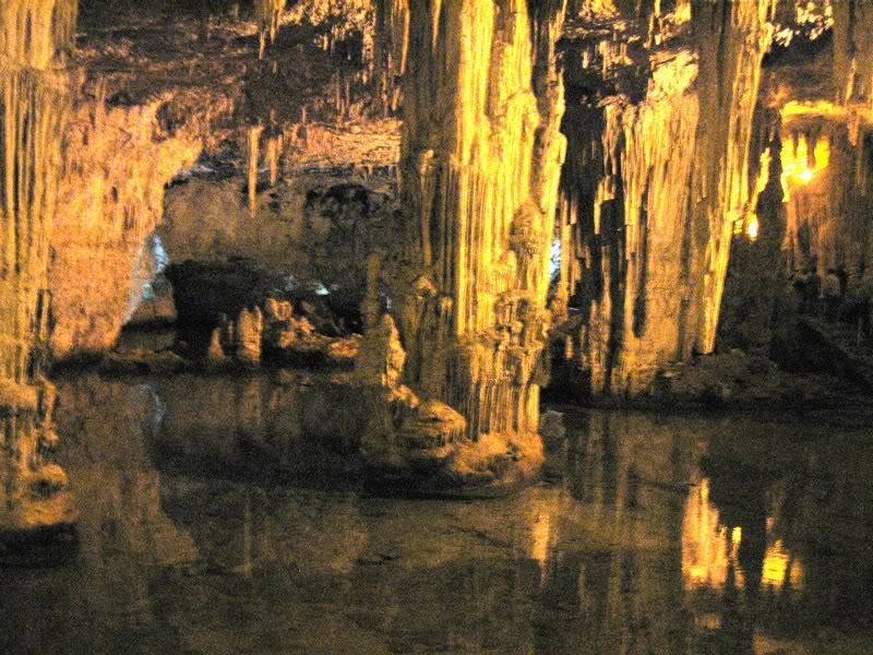 the lake and the Stalactites