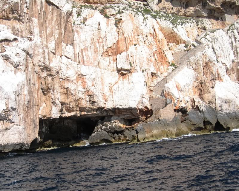 the scale down from Capo Caccia build in 1954