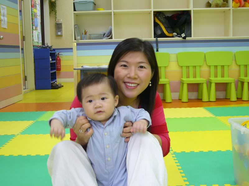 Andre & Mama in class