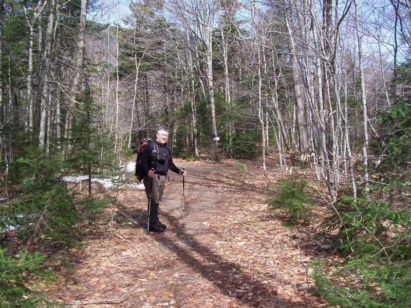 Earl at the trail junction