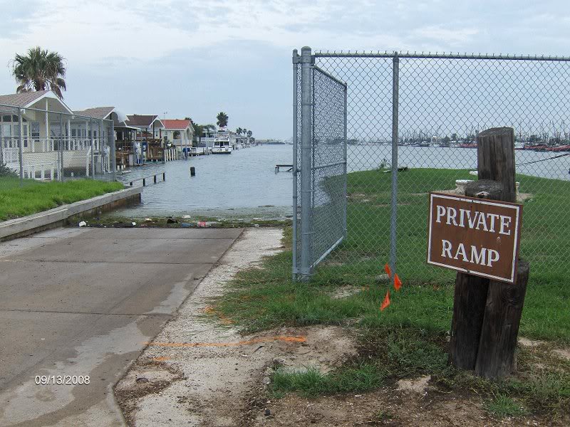 Ike 91308 surge 811AM boat launch area