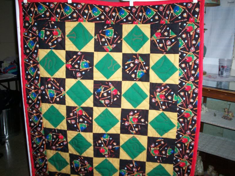 Baseball Quilt front