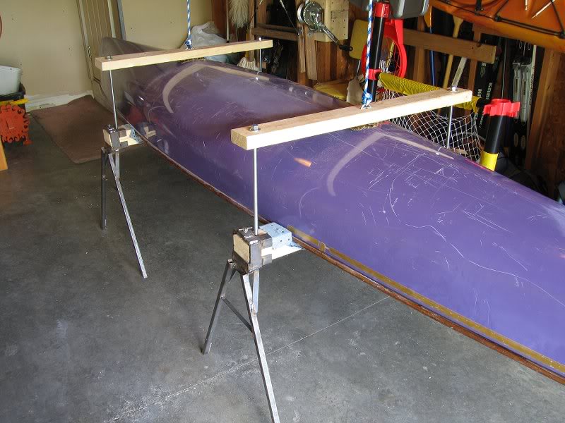 Both Hangers Assembled, and Boat Ready to Lift