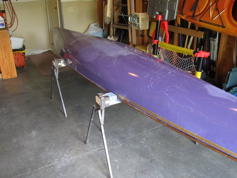 Canoe in Place on Hanger Bars