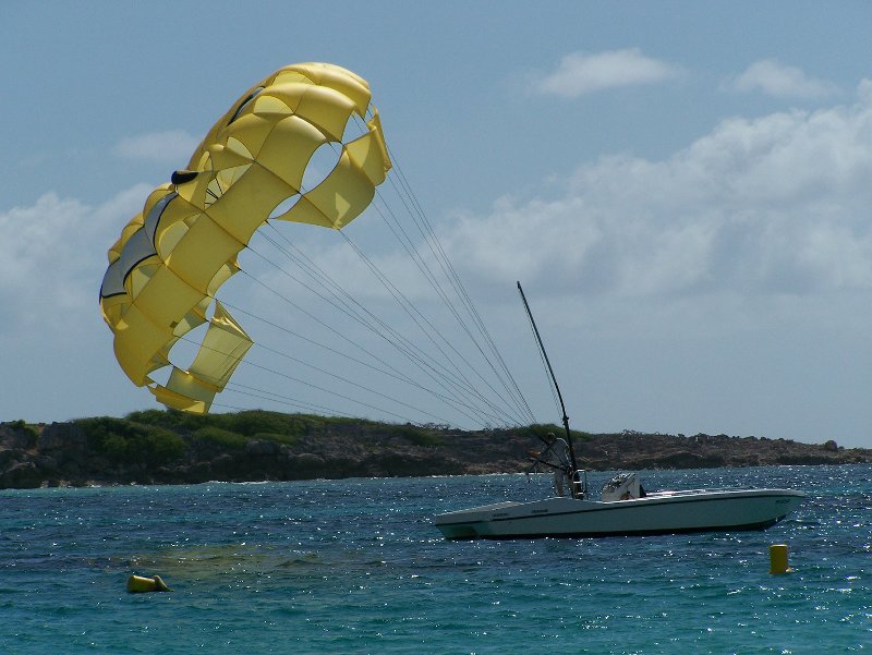 Parasailing at Orient Beach