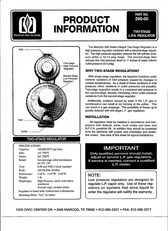 Two-Stage Regulator Pg 1