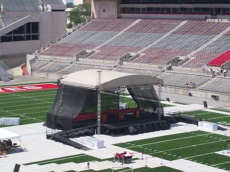 Stage at Ohio Stadium