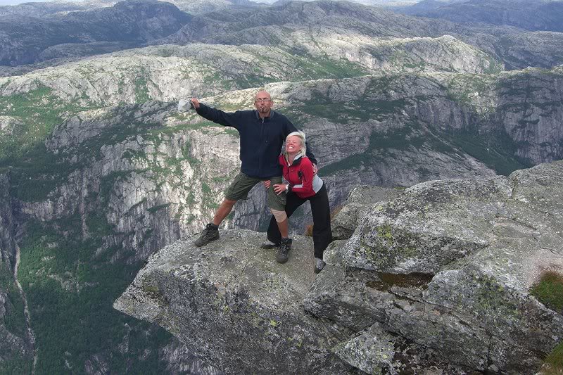 Pierre and me at the Kjerag plateau
