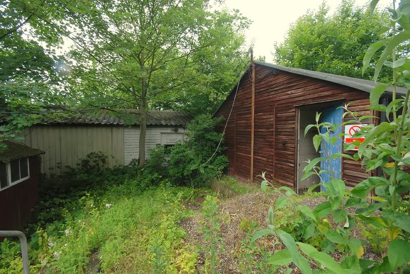 Buildings to the right of the hospital
