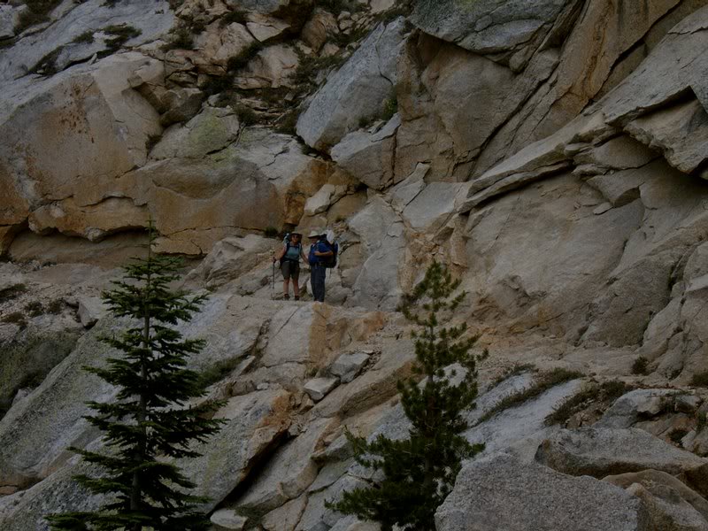 08. Cindy and Johnabove Watchtower just before the hail...