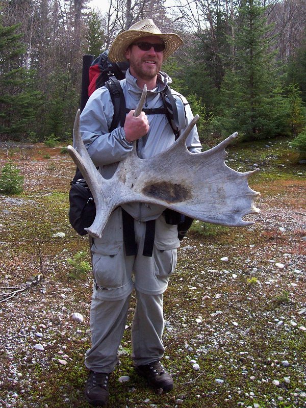 Working point Chris found a moose shed