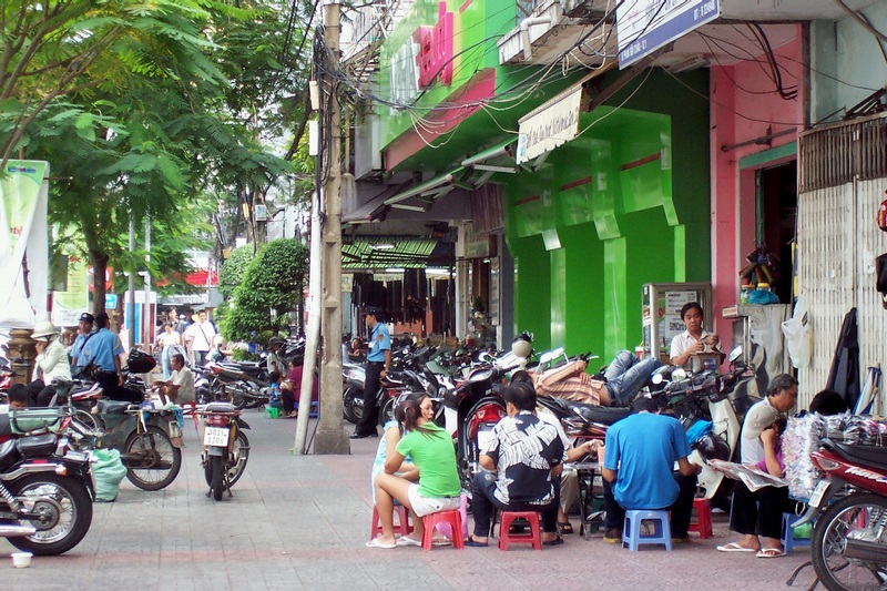 Typical Saigon street scene