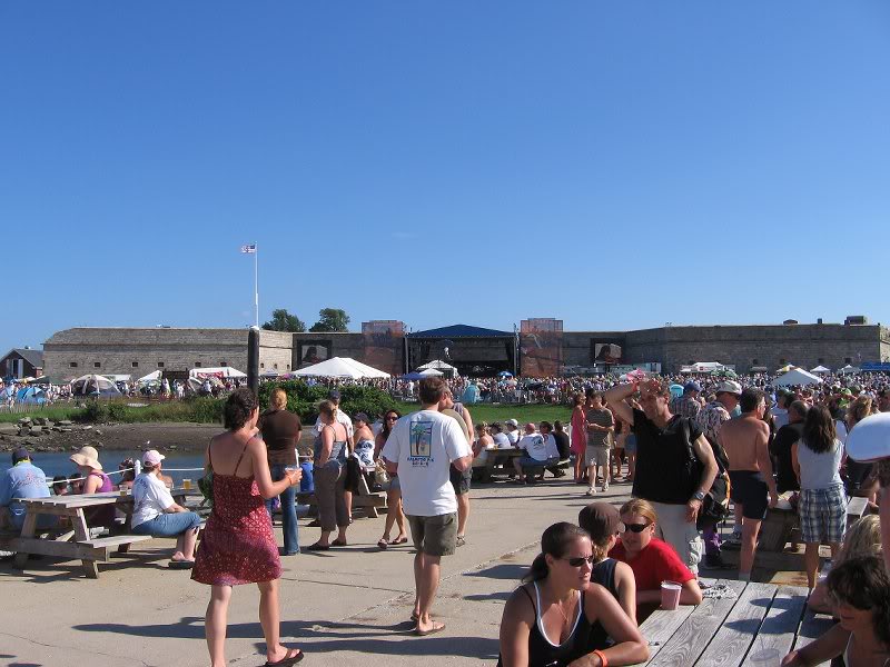 View from the beer tent