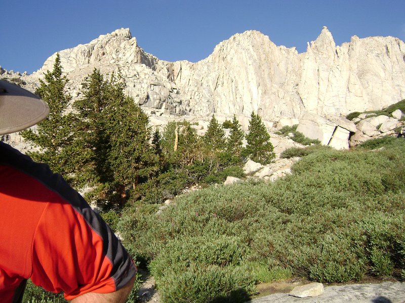 The cliffs of Upper Boy Scout Lake