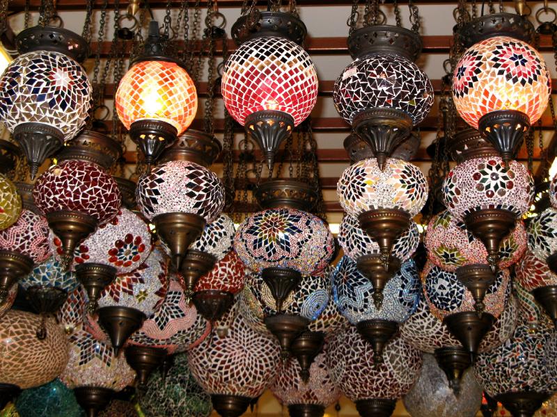 All Turkish lamps, Side,Turkey