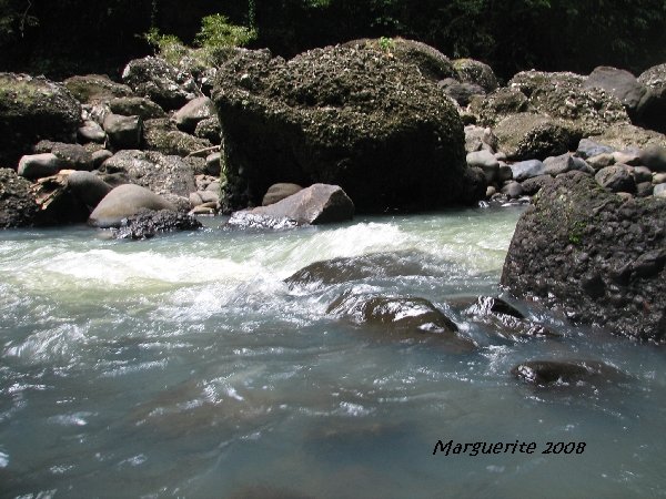 Going through the white water