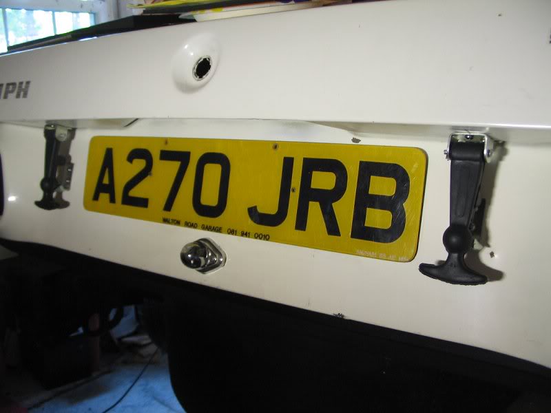 Boot Lid Hold Down & Plate Lamp 1