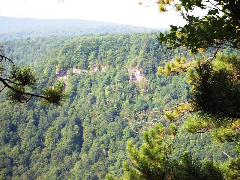 Cliffs along west rim